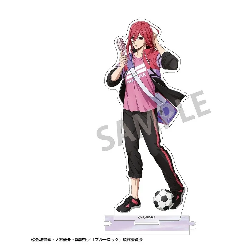 JX TOY Anime BLUE LOCK Jouer au football Ver. Support en acrylique Seishiro Nagi, Statue Meguru Bachira, figurine Hiori You, jouets d'ornements de bureau