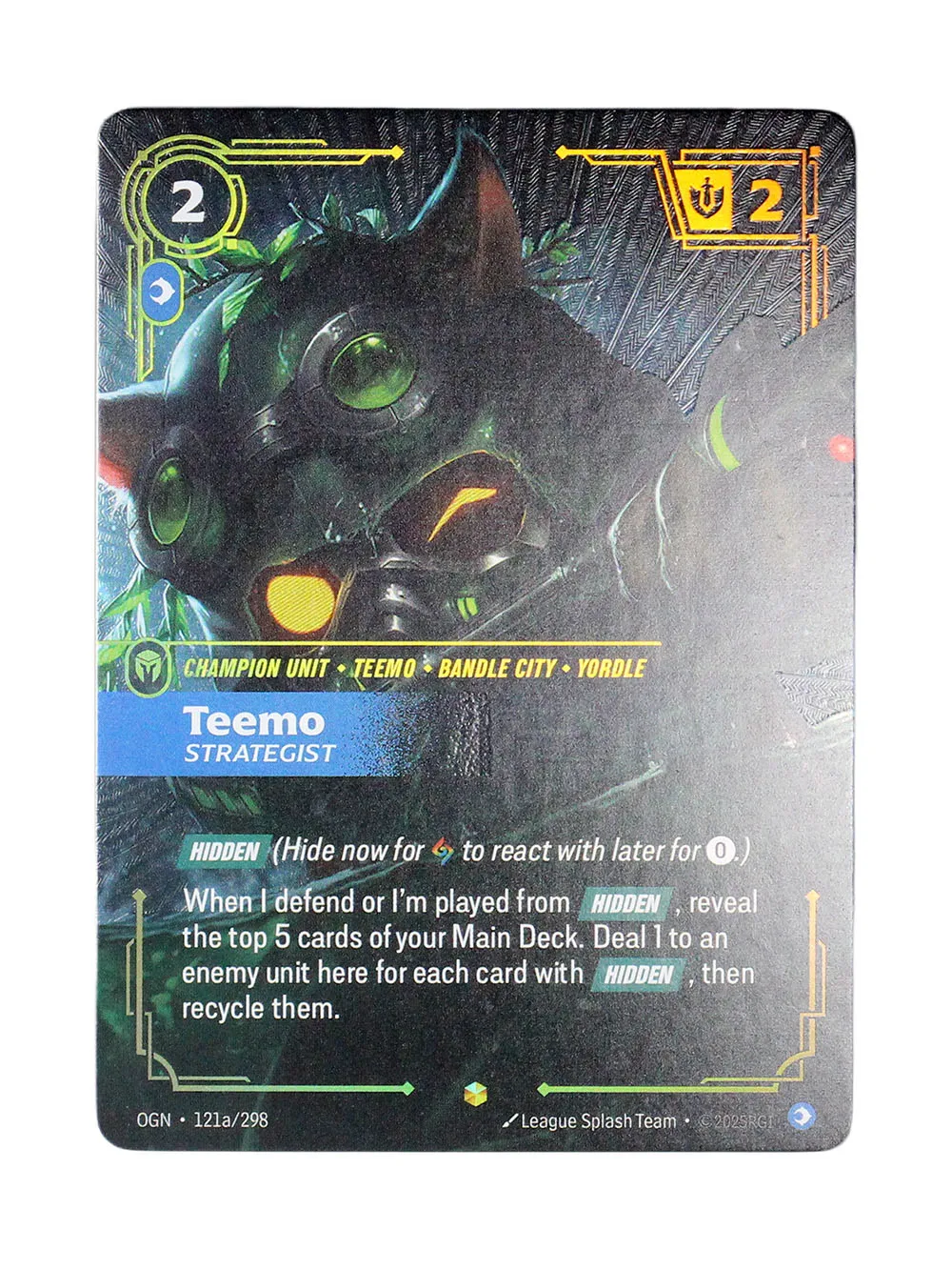 Riftbound Origins OGN Proxy-Karten – Kai'Sa Teemo Kadregrin Gear & Spell Alternate Art Custom Collectible Card
