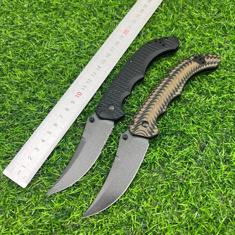 BM-865 Folding Knife Double Color G10 Brass Ball Bearing Folding Knife Household Peeling Fruit and Vegetable Knife
