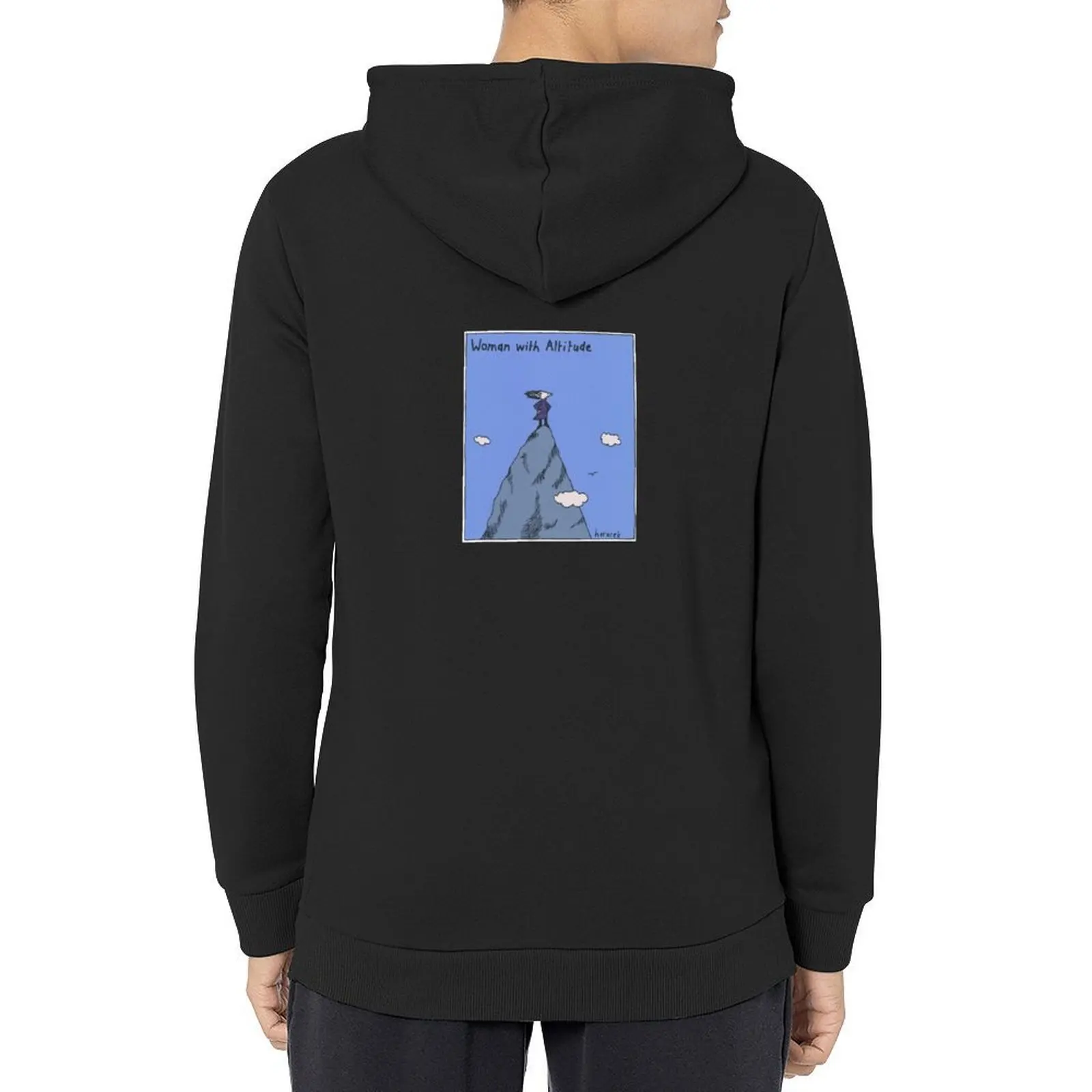

Woman with Altitude - Full colour Hoodie aesthetic clothing men's sweat-shirt men clothing men's winter sweater tracksuit