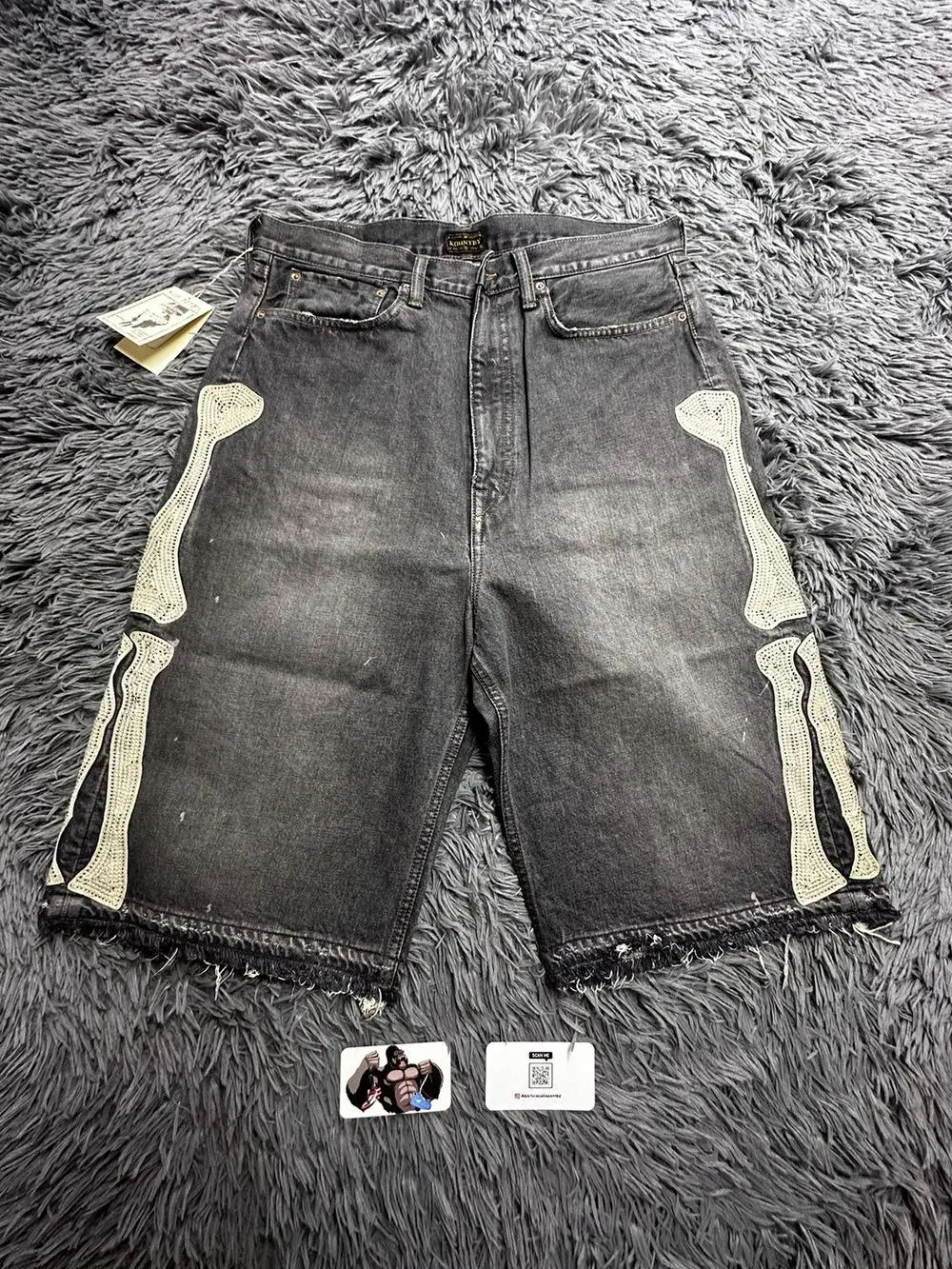 Pantalones cortos de mezclilla con esqueleto retro de verano, pantalones cortos deportivos informales, nueva pareja con calle, 55 pantalones, 2025 Europa y América