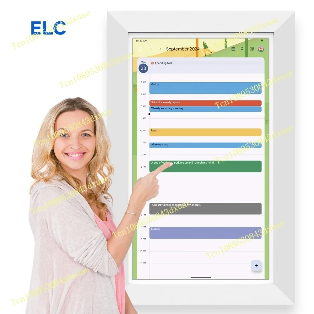 Digital Wall Calendar Anti-Glare Smart Touch Calendar Screen 15.6 21.5 24 32 Inch Touch Screen Tablet Digital Calendar Display