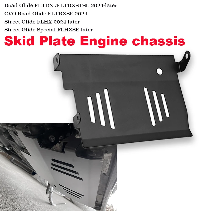 

Motorcycle Engine Protection accessories For Harley CVO Road Glide FLTRXSE 2024 Skid Plate Lower Engine Chassis Guard Protector
