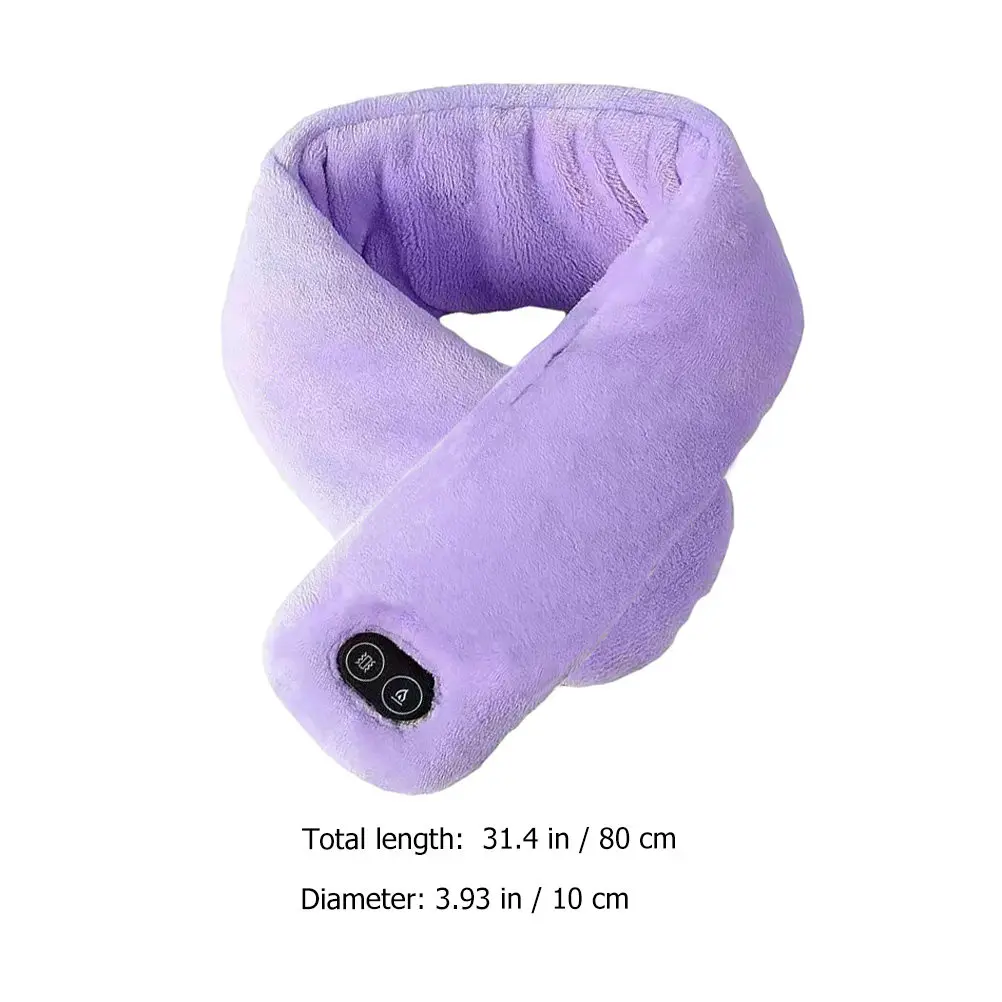 Heating Scarf Winter Warm Neck Scarves Polyester Fiber Adjustable Temperature Outdoor Cycling Cold Proof Pain Relief Health Care