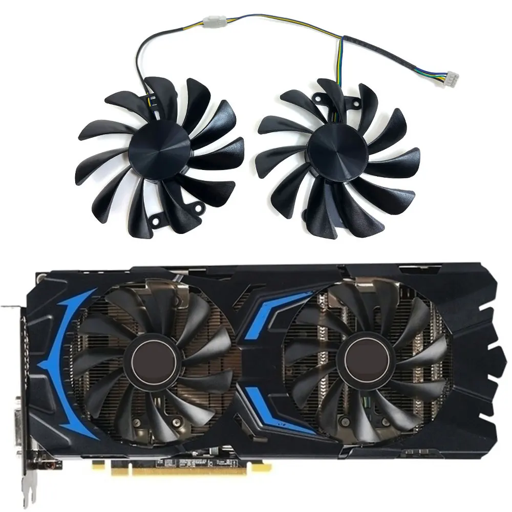 NEW 95MM 4PIN GALAX P104-100、GALAX GTX 1070、1070 TI、1080 Video card fan、For KFA2 GTX 1070、1070 TI、1080、P104-100 Video card fan