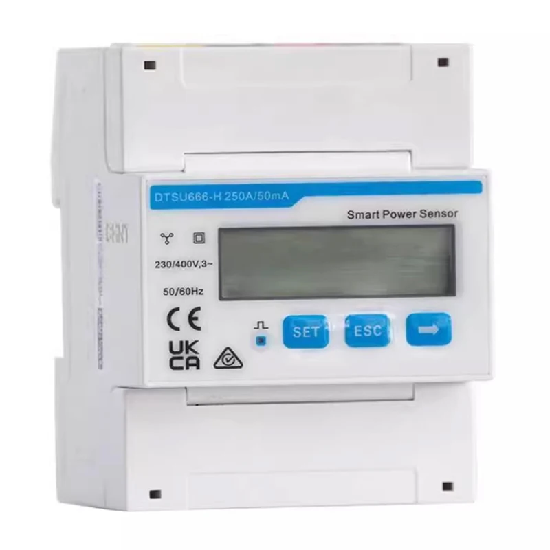 Smart Power Sensor Smart Meter Three-Phase Anti-Reverse Flow Smart Meter DTSU666-H 250A-50mA For Huawei On Grid Inverter