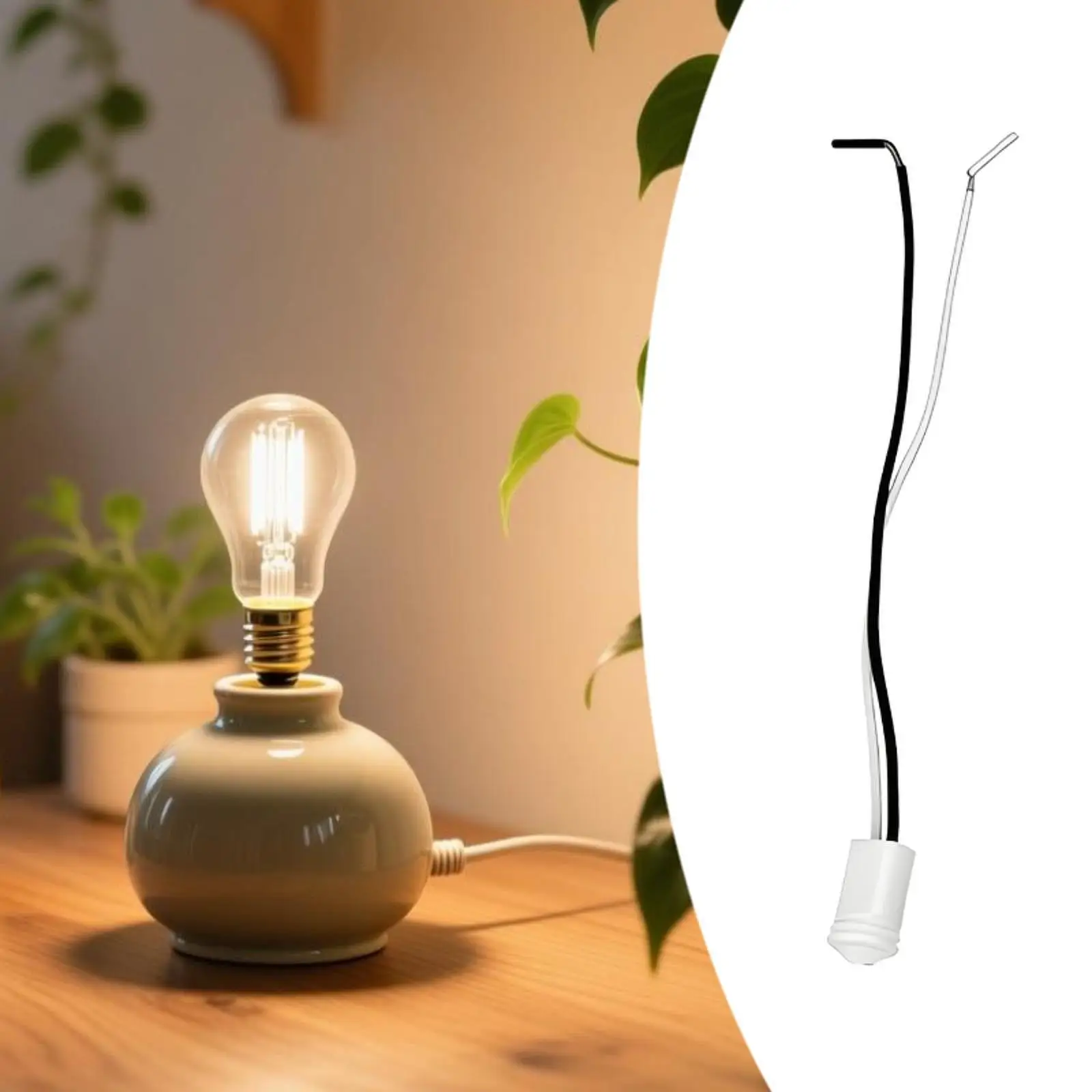 10x 4 PINS LED Bulb Socket Versatile 4 PINS Lamp Holder Base Adapter Ceramic