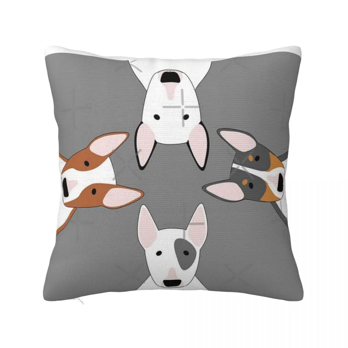 Bull Terrier Squad Cushions Pillows Cover Pillow Covers Decorative Pillow Case Pillow Cover