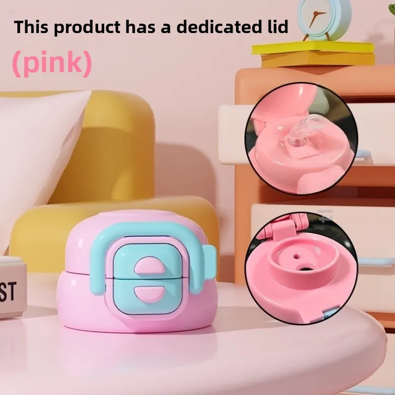 

Cute Large Capaci Thermal Cup for Girls Portable Children's Water Bottle Elementary School Students Stainl Steel Water Cup