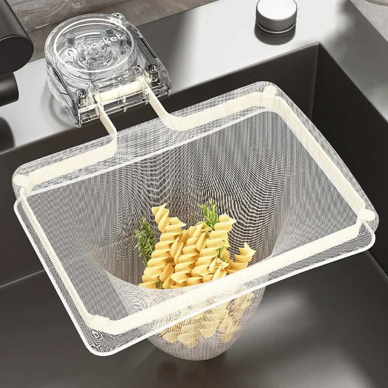 Kitchen Sink Filter Mesh Sink Strainer Filter Bathroom Sink Strainer Drain Hole Filter Trap Waste Screen With bags