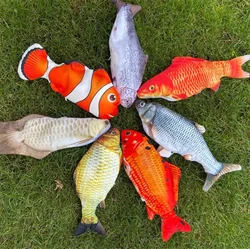 Children's Baby Electric Fish Toy Simulation Plush Electric Fish Toy for Sleeping Baby Puzzle Early Education