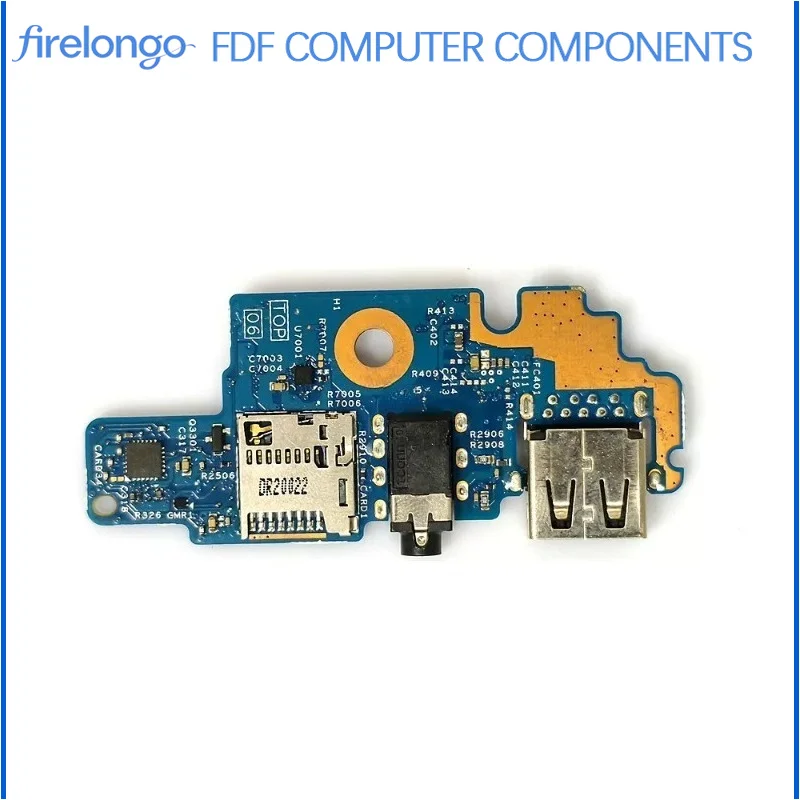 For Dell Inspiron 13 7300 7306 USB Audio Board SD Card Reader Board 19A17-1 Replacement