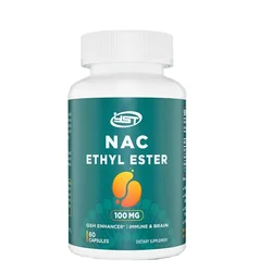 N-acetylcysteine ethyl ester - absorption rate exceeding 1000mg NAC - containing 600mg glycine -suitable for adult immune system