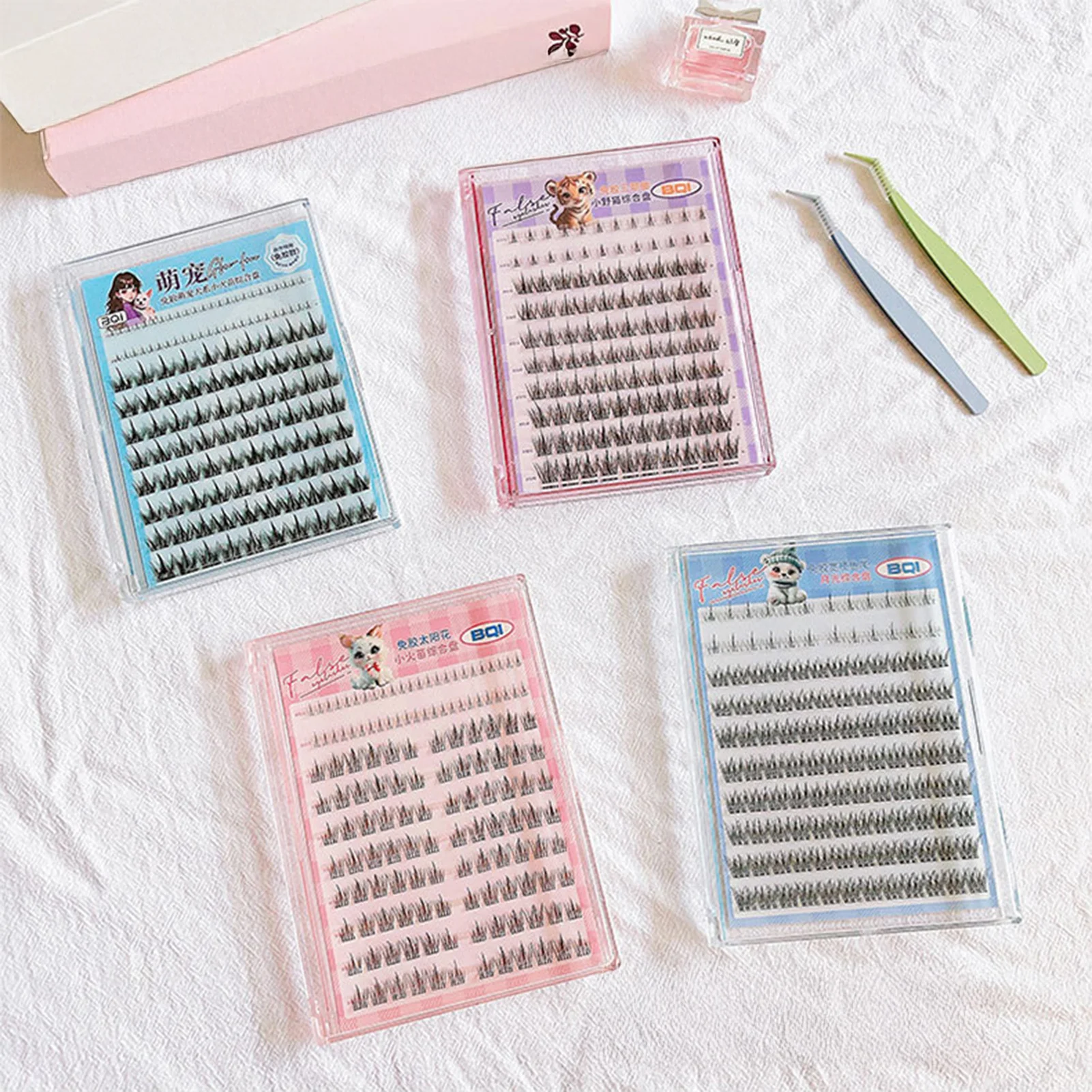 接着剤不使用のつけまつげふわふわシングルクラスターまつげエクステンションひまわりデイリーラッシュ韓国スタイルナチュラル偽まつげ