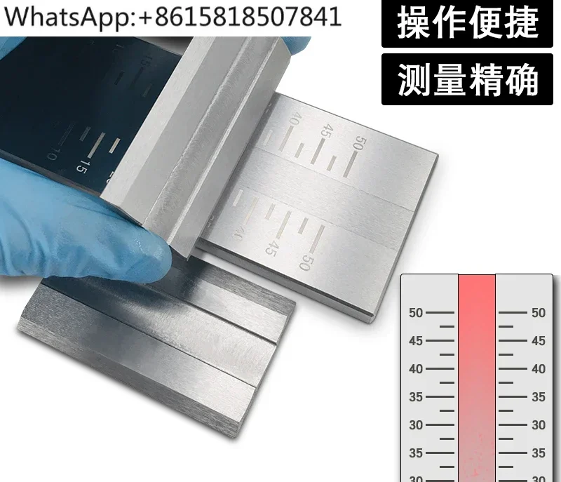 Scraper fineness meter QXD single slot fineness plate 0-25/50/100 paint particle ink fineness meter