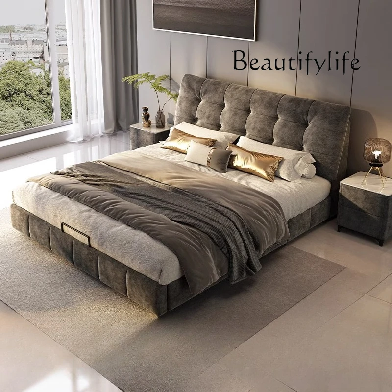 

King Size Queen Double Beds Base Frame With Head Board Luxury Daybed Full Size 180x200 Double Bed Twin Home Bedroom Furniture