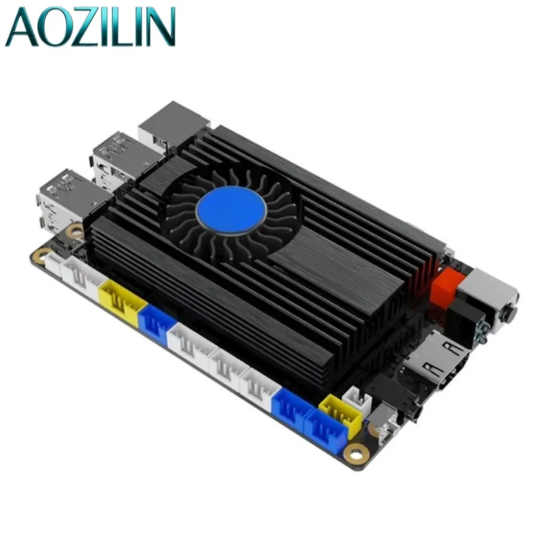 AOZILIN X86 SBC Single Board Computer Industrial Control Mainboard Desktop OS Compatible Development Controller