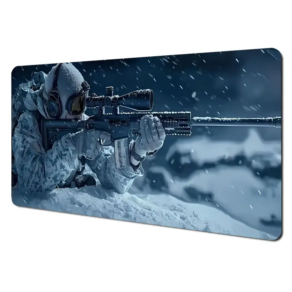 

Skeleton Warrior Team Large Gaming Mouse Pad Non-Slip Stitched Edge Durable Rubber Base Game and Office Multiple Size Table Pads