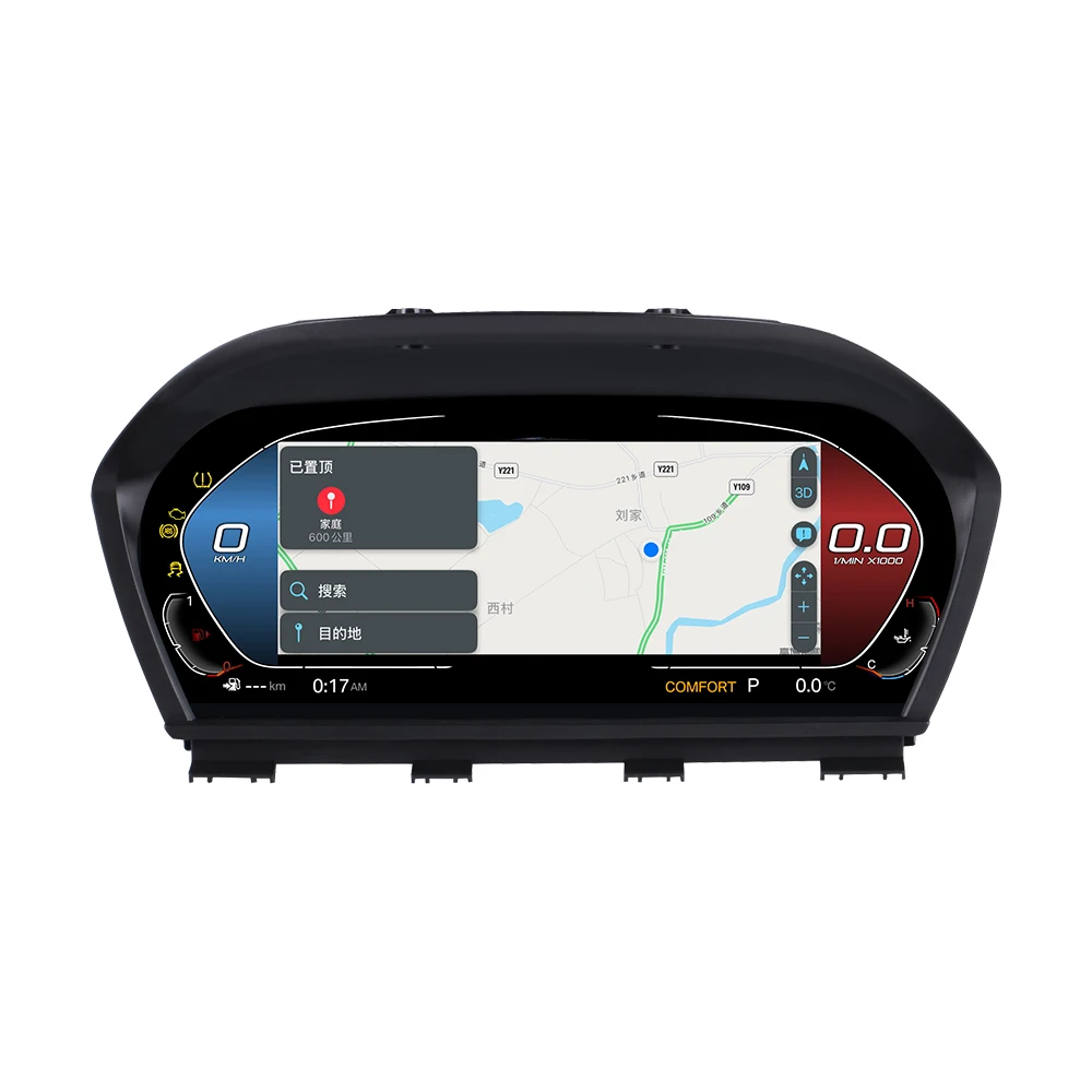 Car Speedmeter Carplay Version For BMW 3 E90 E91 E92 E93 Car Digital Cluster Virtual Cockpit Multimedia Player CP Dashboard