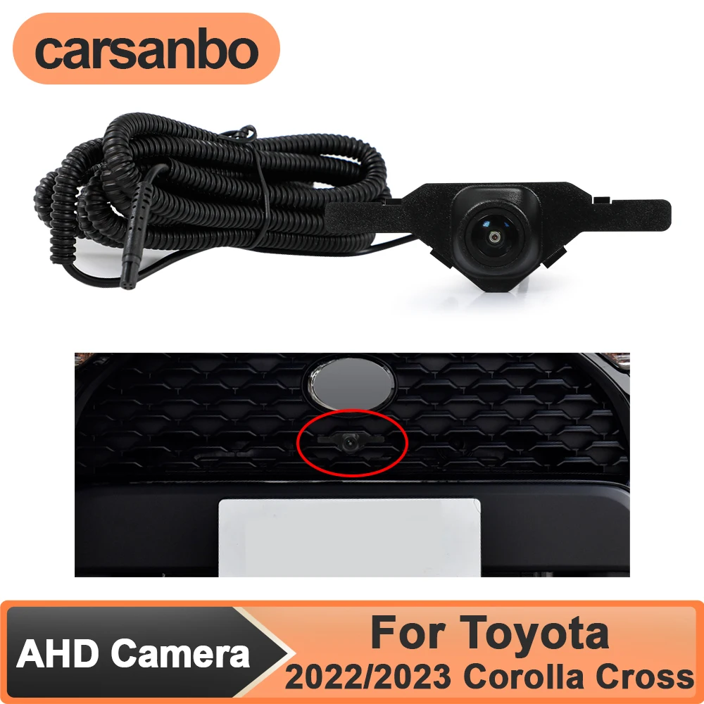 

Carsanbo AHD 1080P Vehicle Front View Camera for Car Toyota 2022/2023 Corolla Cross Night Vision Fisheye 150° Lens Waterproof