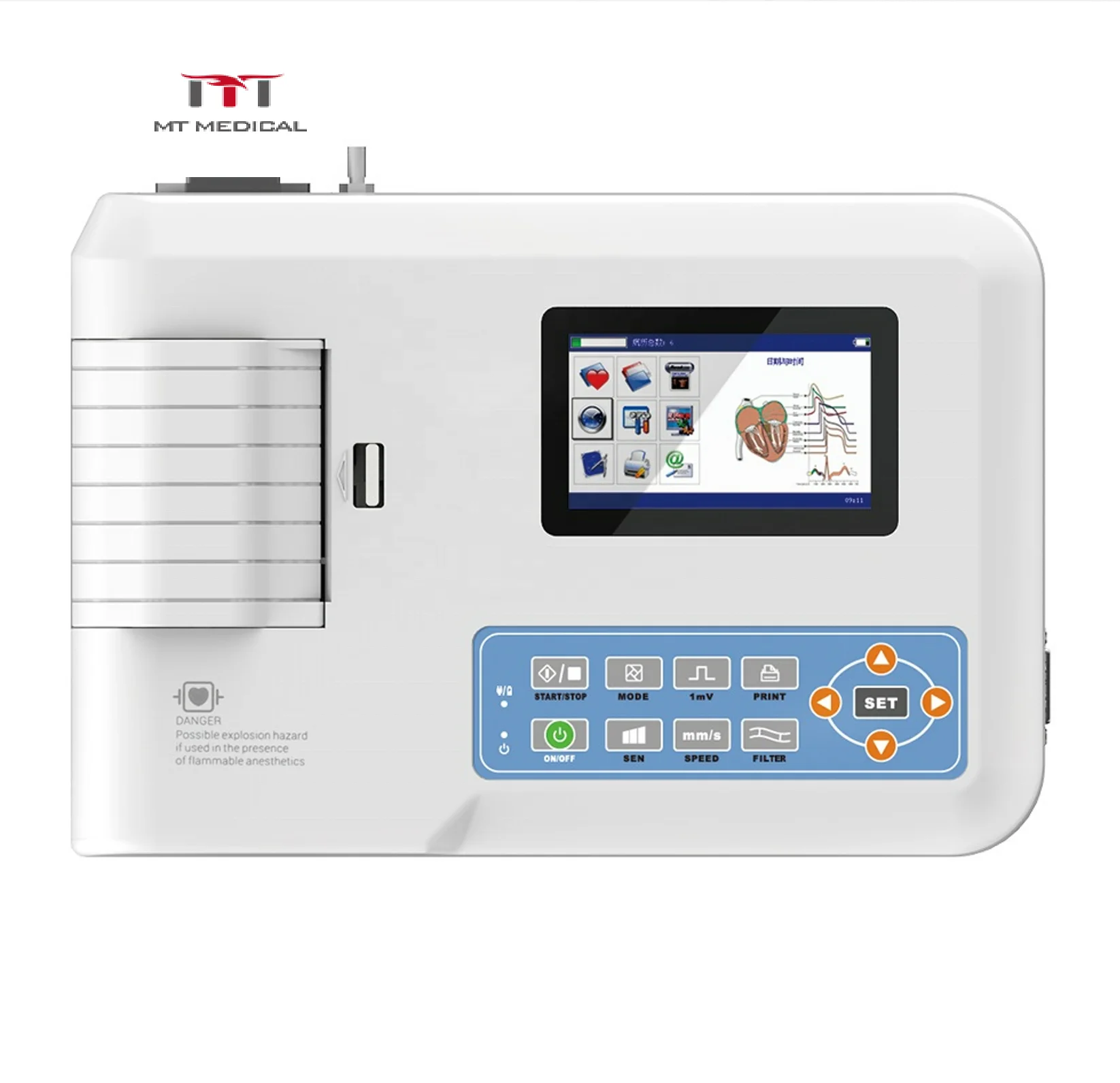 MT MEDICAL VET Electrocardiogram Veterinary Instrument 3 Channel ECG Machine Price for Animals