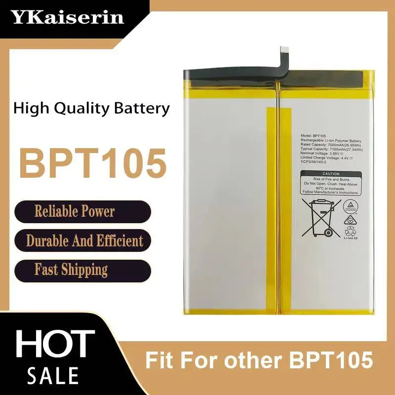 Fit For Other BPT105 Tablet Battery Strong Compatibility 7100mAh