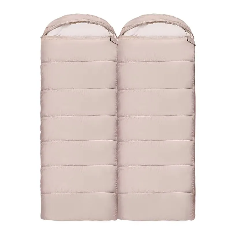 XMSJ Custom Eco-Friendly Camping Sleeping Bag Envelope Type Nylon 4 Season Cold Weather Professional Outdoor Emergency Travel Hi