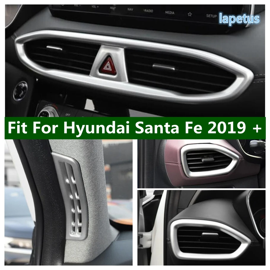 

Pillar A / Air Conditioner Outlet AC Vent / Water Cup Holder / Gear Shift Panel Cover Trim Fit For Hyundai Santa Fe 2019 - 2023