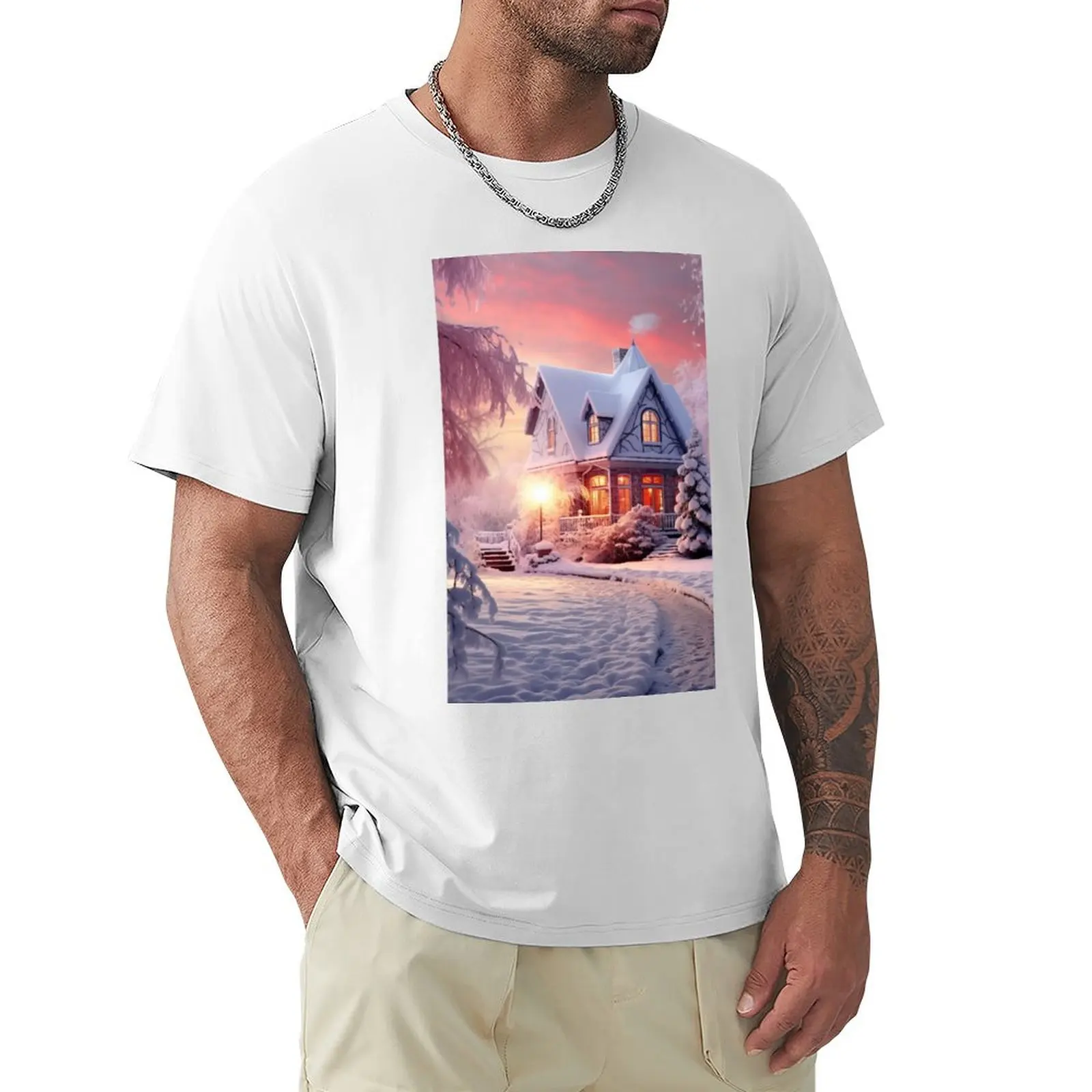 Enchanted Winter Giftscapes T-Shirt blanks plain vintage clothes summer top men t shirt