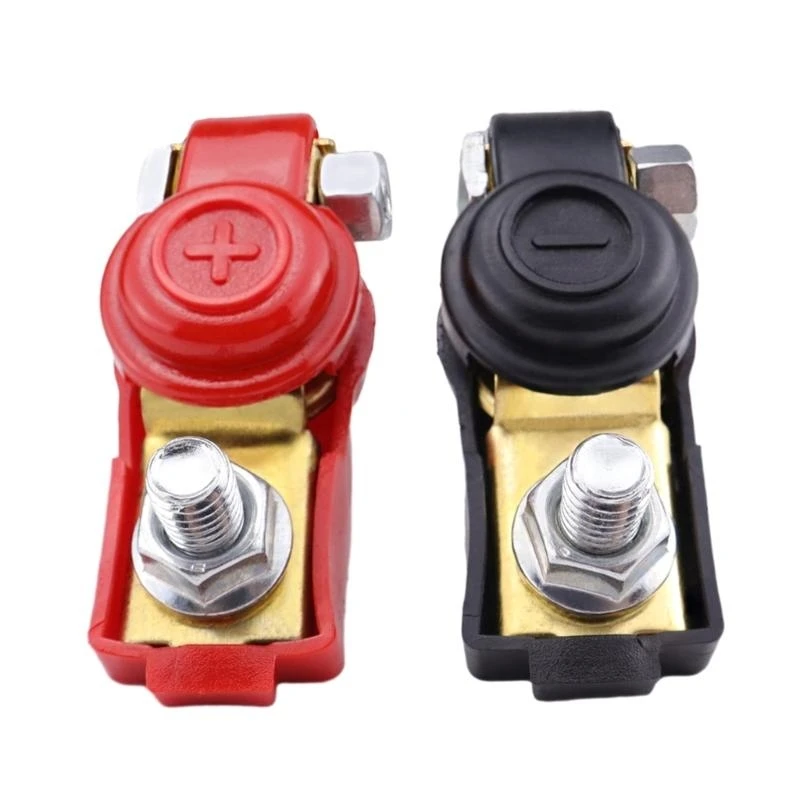 

652F 1 Pair Battery Terminal Battery Connectors Terminal Negative & Positive Battery Cable Terminals Quick Release Terminals