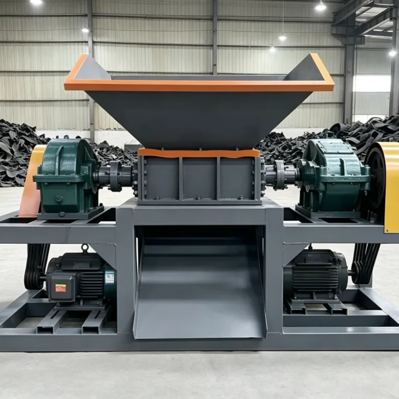 Waste Tyre Crushing System – Hydraulic Tire Processing for Old Tyre Waste Treatment with Industrial Waste Tyre Grinder
