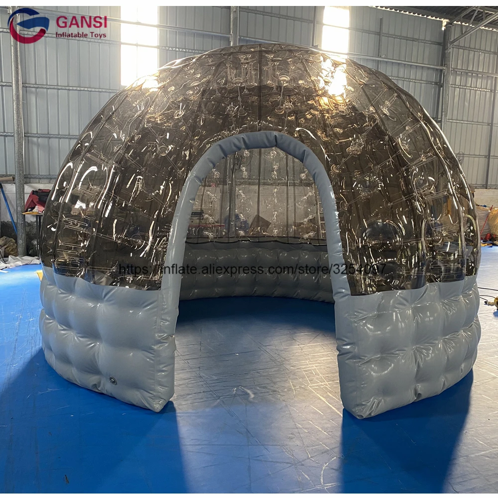 Hot selling inflatable party event yurt tent transparent PVC inflatable igloo dome tent with factory price