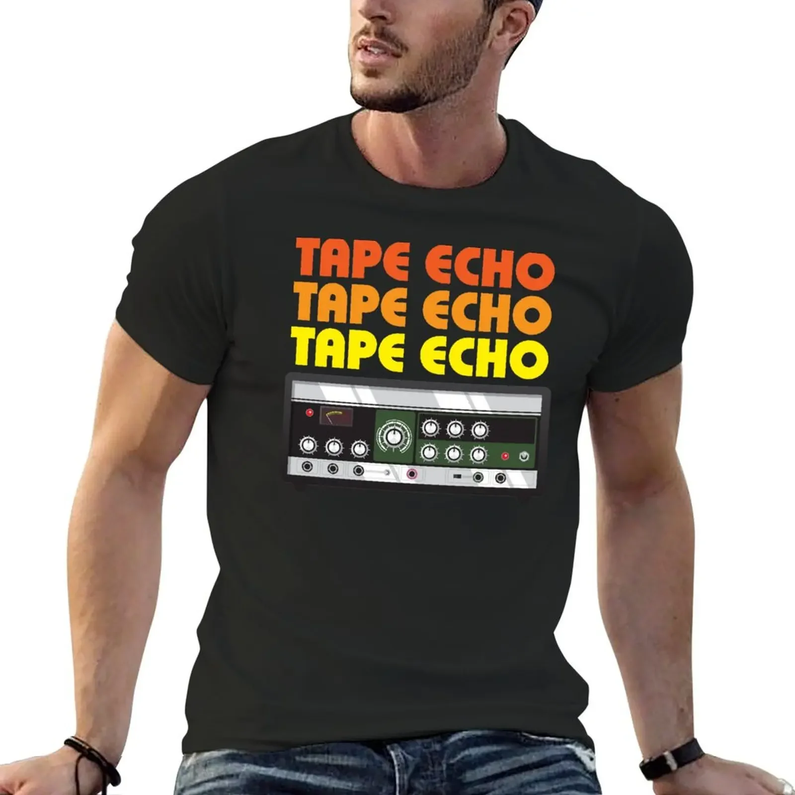 Tape Echo T-Shirt animal prinfor boys vintage graphic tee anime tshirt funny t shirts for men