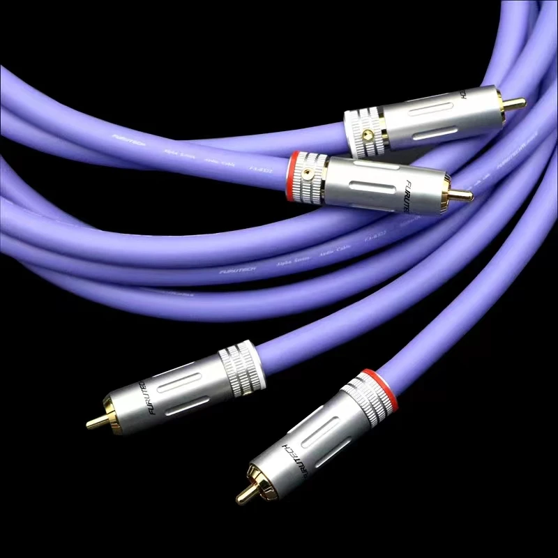 JJTAUDIO  furutech single crystal copper fas22 audio amplifier CD machine double lotus audio cable rca signal  cable