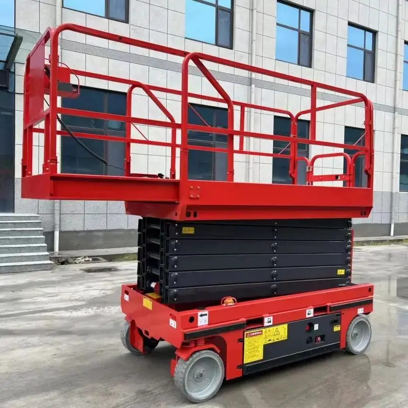 Hot Sale Mobile Fully Automatic Walking Scissor Lift Platform Small Self-Propelled Scissor Fork Lift Good Price