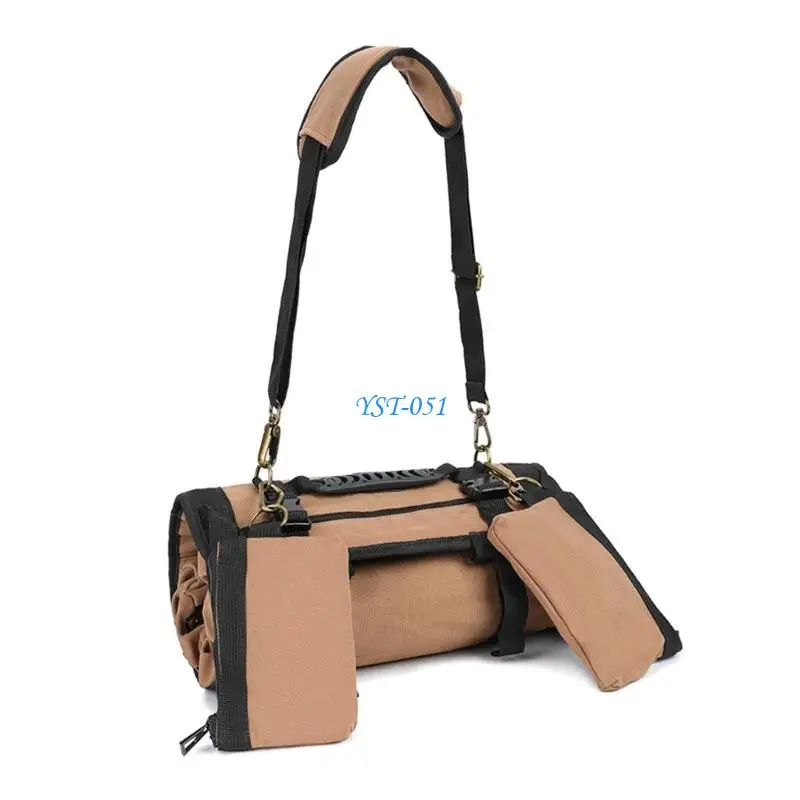 

E15A Quality Small Tool Bag with Reinforced Stitching Roll UP Tool Bag for Long Lasting Durability Wrench Tool Organizers