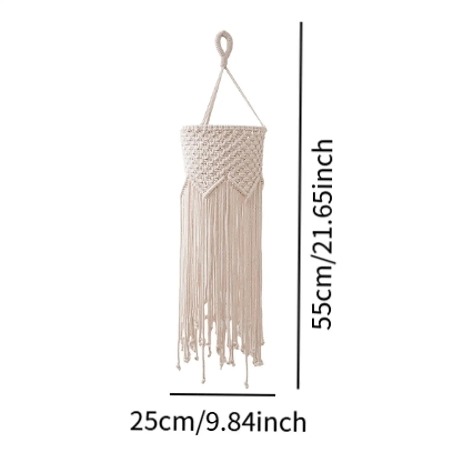 Kap lampu Bohemian, kap lampu tenun Macrame untuk ruang tamu kamar mandi asrama