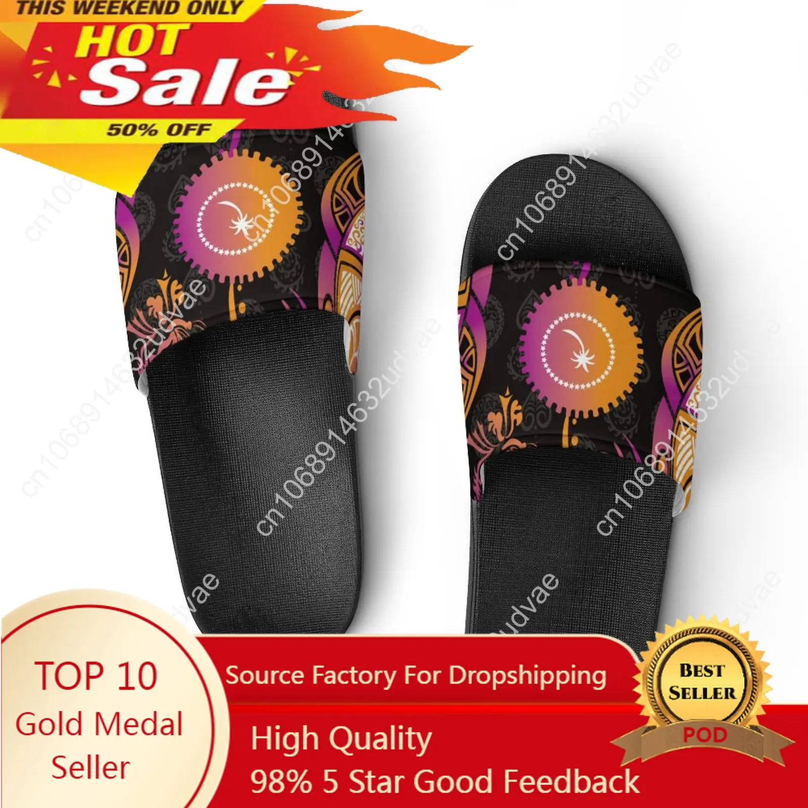 New Print Adult Indoor Slippers Fashionable Design Slipper Polynesian Traditional Tribal Women Men Beach Sandal Slippers