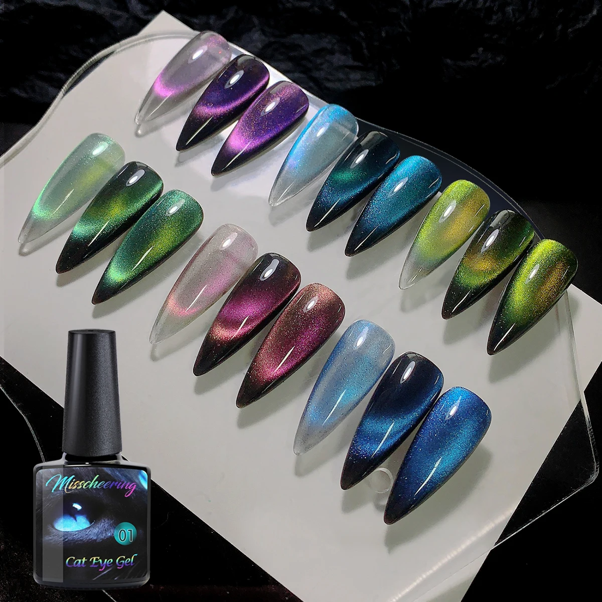 8ml 고양이 눈 네일 젤 폴란드어 업그레이드 된 마그네틱 젤 폴란드어 갤럭시 카멜레온 효과 네일 젤 UV LED 매니큐어 젤 끄기