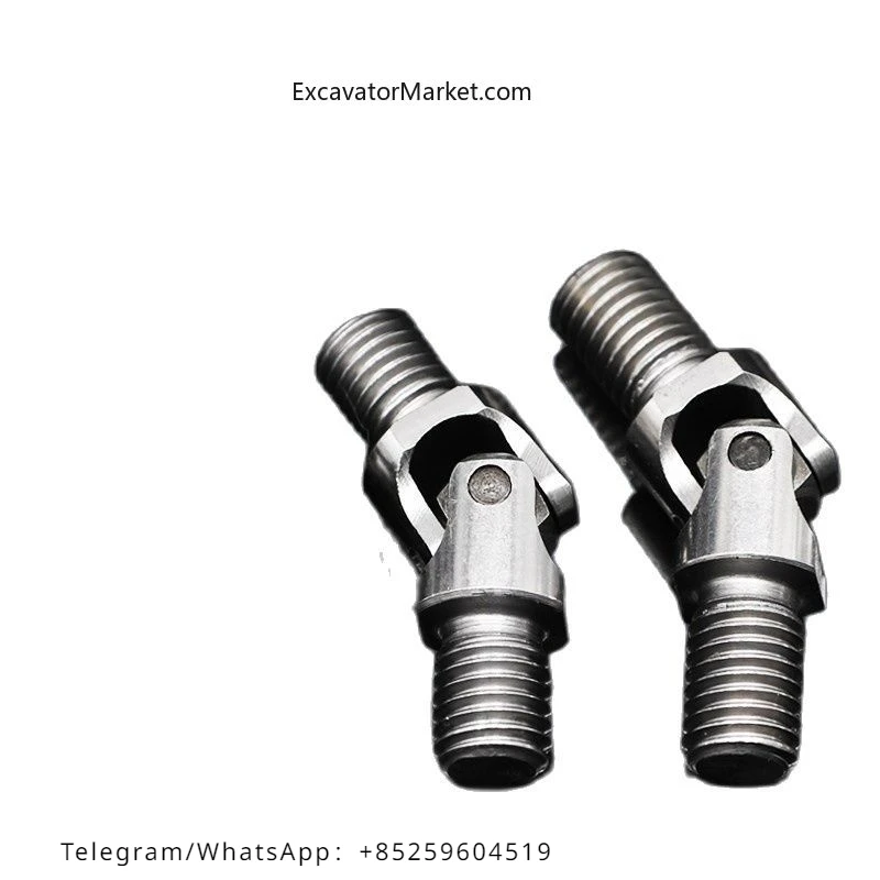 PC Excavator Handle Cross Cardan Joint Coupling Accessories Universal Joint Double Thread For Komatsu PC Carter Zax HITACHI part