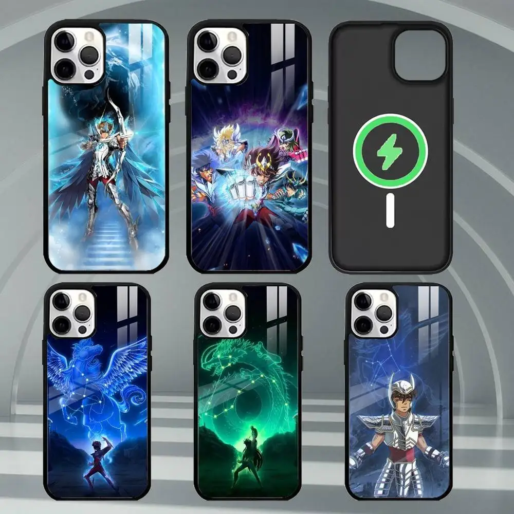 

S-Saint S-Seiya K-Knights Phone Case For iPhone17,16,15,14,13,12,11 Plus,Pro Max Magnetic For Magsafe Wireless Charging