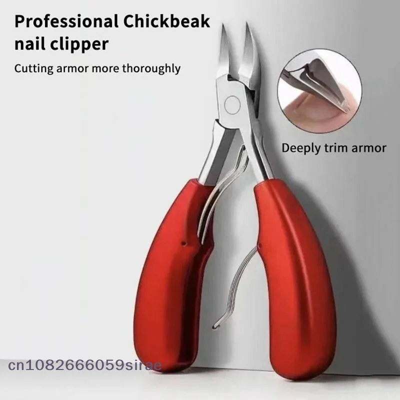 Ingrown Toenail Clipper Stainless Steel Sharp Curved Jaw Cutter Anti Slip Handle Pedicure Tool For Home Salon Foot Nail Trimming