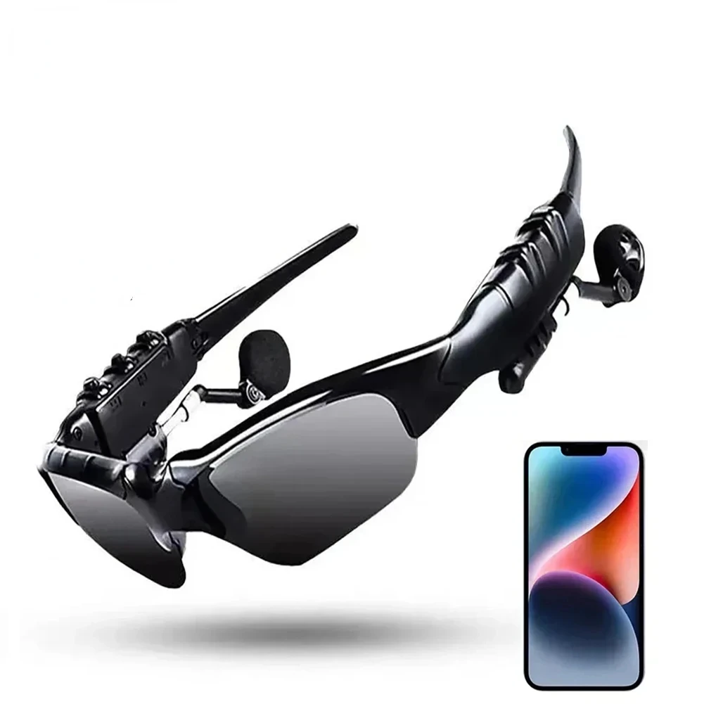 Sports Stereo Wireless Bluetooth Cycling Sunglasses 5.0 Headset Phone Polarized Driving Sunglasses Riding Eyes Glasses Visor Hat