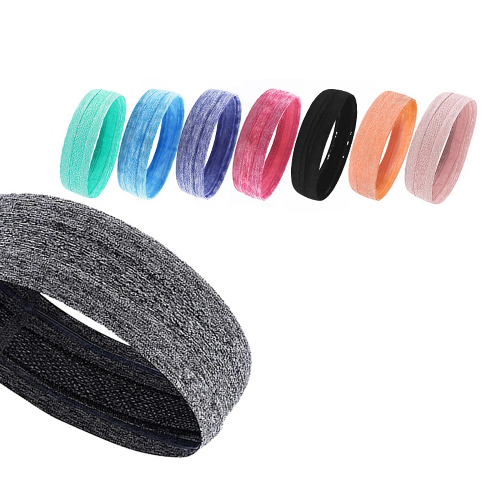 Outdoor Sports Headband Portable Fitness Hair Bands Man Woman Hair Wrap Brace Elastic Cycling Yoga Running Exercising Sweatband