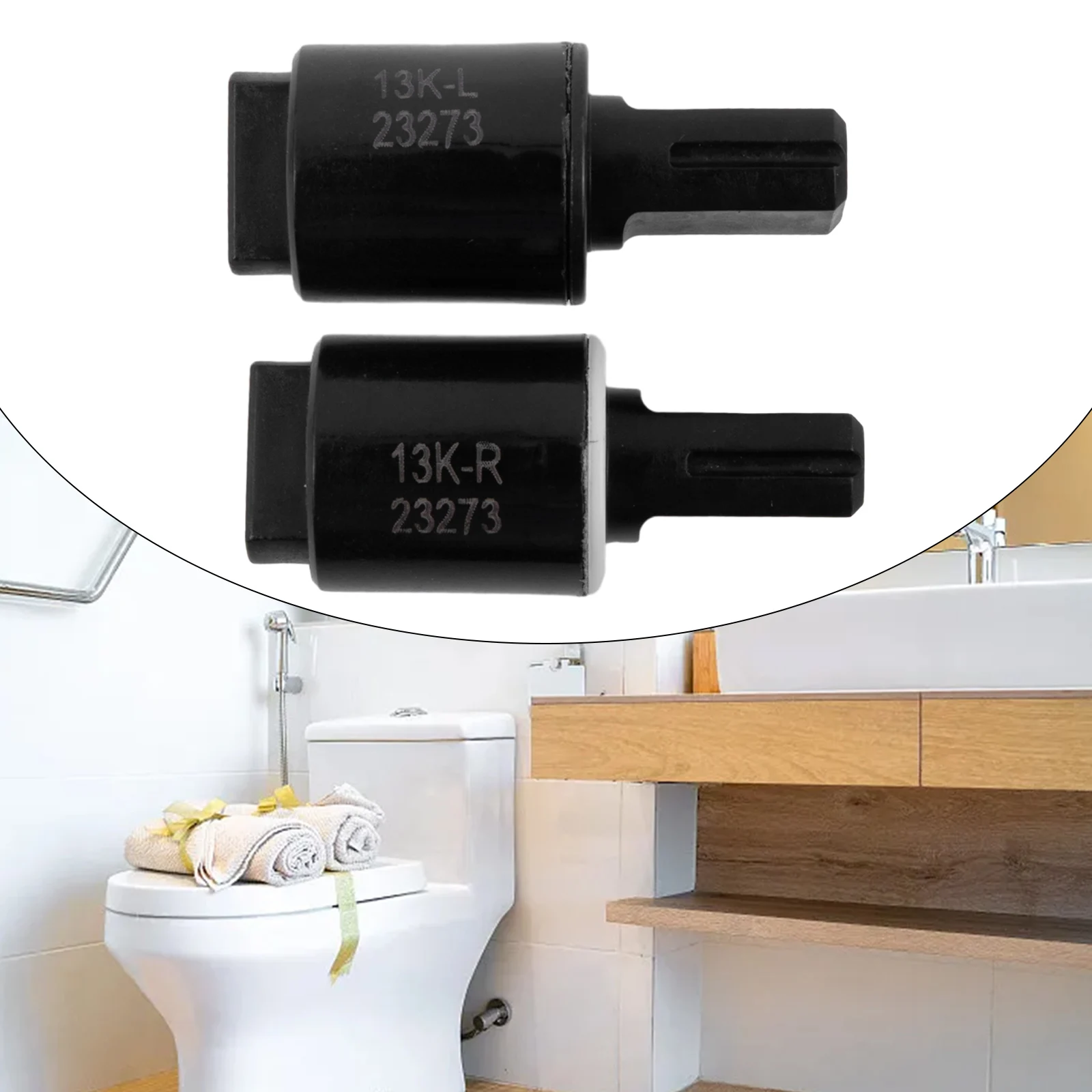 2PCS Toilet S-eat Rotary Damper Hydraulic Soft Close Rotary Damper Hinge Cover Plate Rotating Damper Gradual Lowering Connector