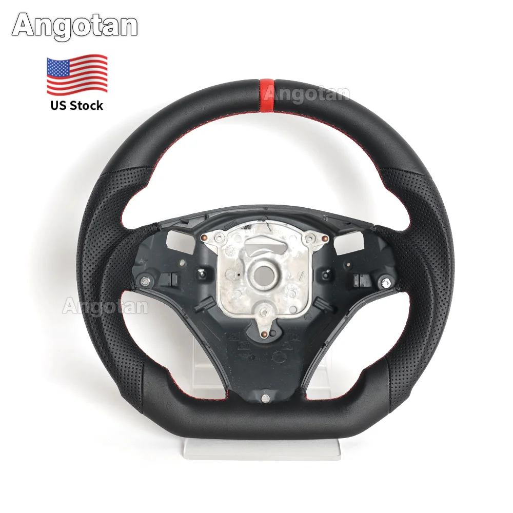 

Full Leather Steering Wheel for Bmw E90 E92 E93 M3 328i 335i M-Sport ( With Big Paddle Holes) – Perforated Leather Grip