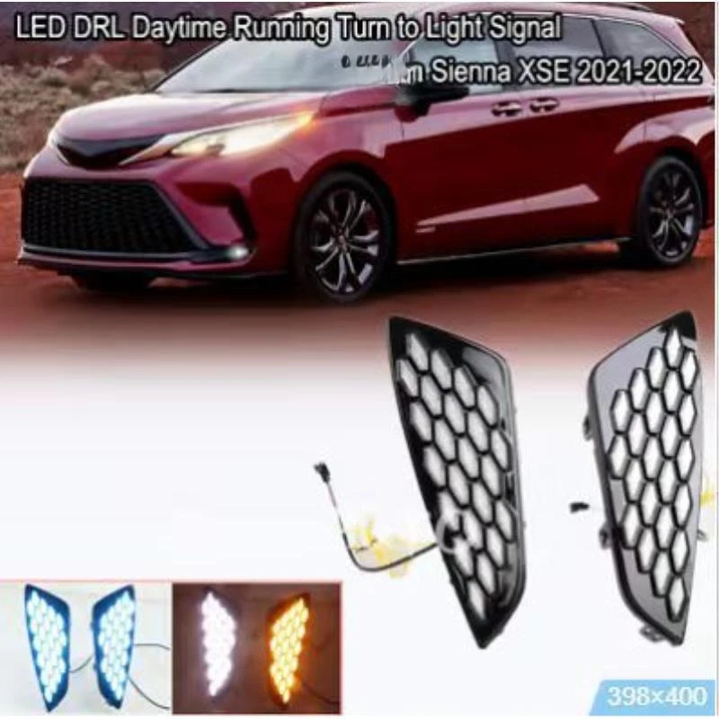 SAAR Suitable for XSE Sport Edition 2021 2022 LED Daytime Running Modified Fog Lights Three Colors SIENNA