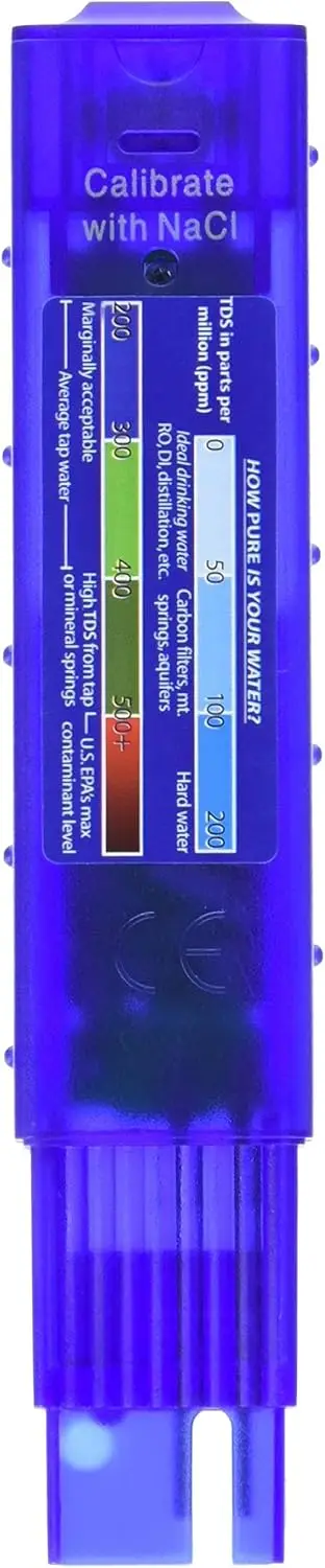 Digital TDS-EZ Water Quality Tester 0-9990 Ppm Measurement Range 1 Ppm Resolution 3% Readout Accuracy Purple