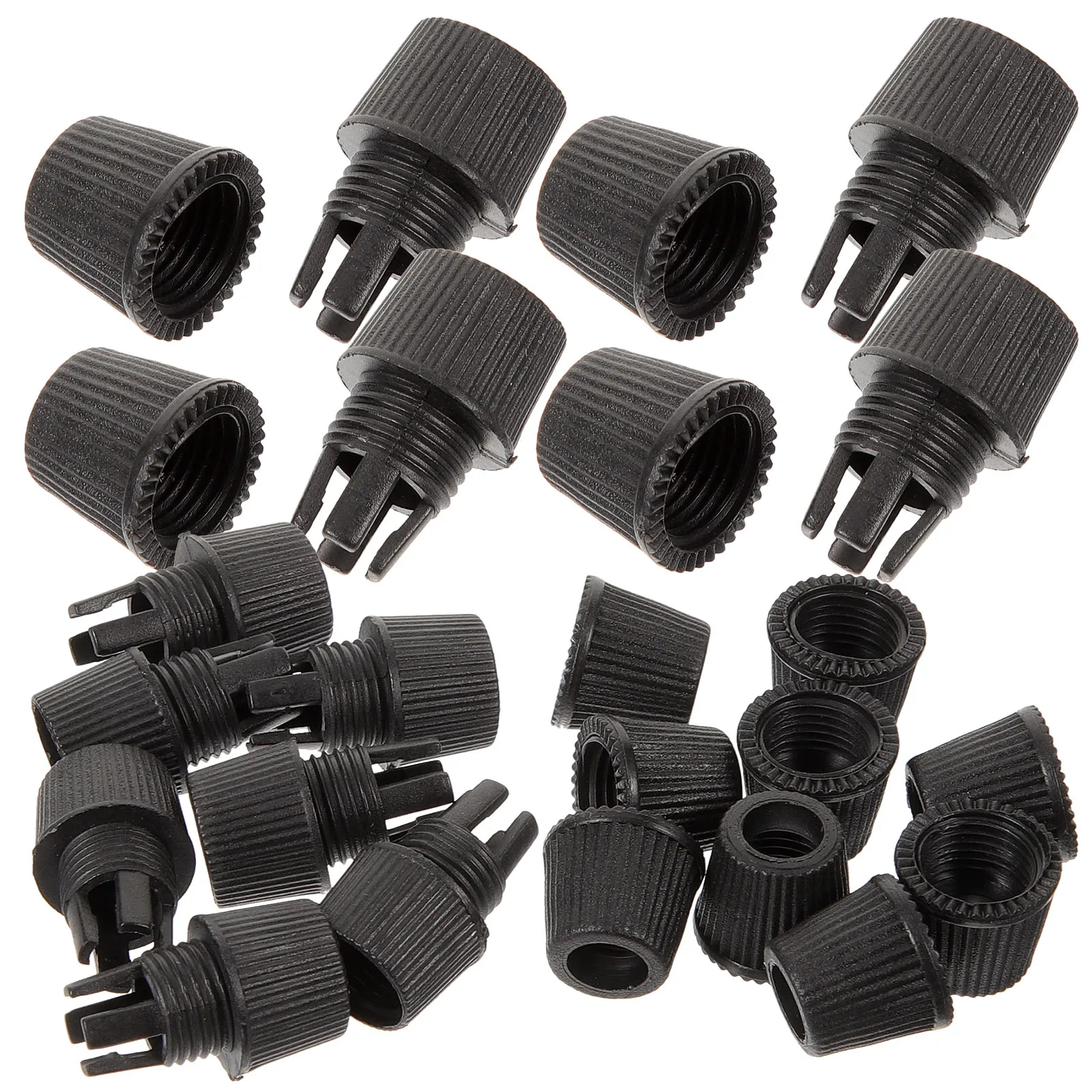 

100 Pcs Locking Cap Cord Strain Relief Holders for Wires Clip Clamp Cable Grip Grips Thread