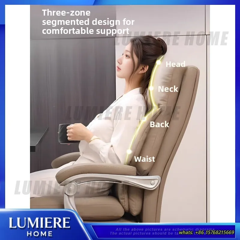 Ergonomic Office Chair with Adjustable Lumbar Support Reclining Computer Chair for Long Sitting Comfort Height Adjustable Swivel